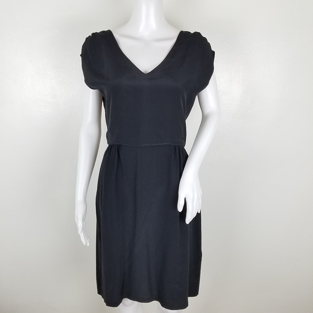 No.6 Store New York 100% Silk Black Dress Size 2